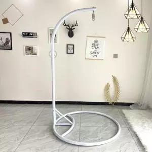 흔들의자 거치대 해먹 의자 단일 그네 브래킷 흰색 극 실내 G. 스탠드 해먹