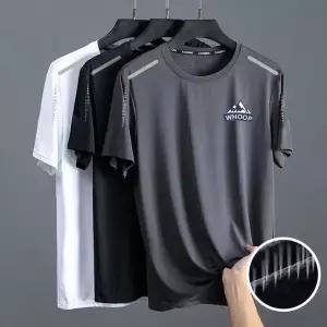 [하프클럽/]WHOOP메쉬아이스반팔 반팔티 쿨링원단 냉감 티숙 화이트 캐주얼