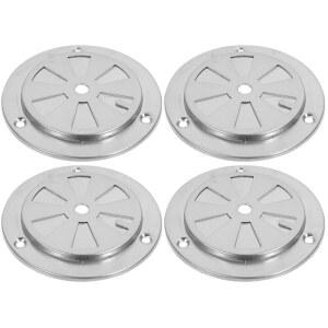 오븐 액세서리 4pcs 소산 댐퍼 건조기 내구성 조절 가능한 실외 배기 캡 환기구 건조 구멍 강철 온도 조절기 커버 실버 통풍 장치 디퓨저 부품/706 (색상: Silverx2pc