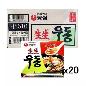 농심 생생우동 멀티팩 235gX20 (박스) 깊고 진한 국물