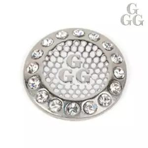 [하프클럽/]HM-702 G3 큐빅 화이트 골프 볼마커