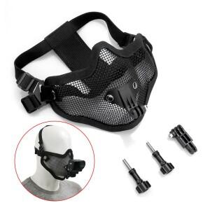 고프로호환 DJI호환 액션 스포츠 카메라 전술 마스크 마운트  1인칭 시운전 촬영에 적합하며  휴대폰 핸드