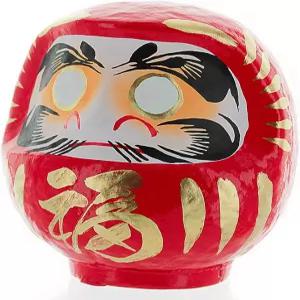 다이모냐 다루마 인형 - 일본산 4.7인치 행운과 행운(빨간색)