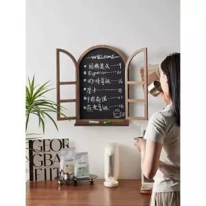 우드 창문 프레임 P46Brown 나무 펜션 인테리어 가짜