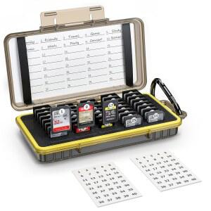 40 슬롯 내구성 메모리 카드 케이스 홀더 정리함 SDHC SDXC Cfeexpress PSV PS Vita용 카메라 보관함 스위치 게임