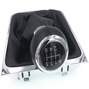 VW Passat B6 호환  게이 터 부츠 커버 프레임이 고 5 6 단 자동차 기어 시프트 노브 2005