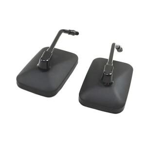 혼다 가와사키 스즈키 크루저 쵸퍼 M10 VT호환  검정색 직사각형 백미러