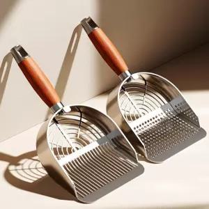 스테인리스 고양이 모래삽 스쿱 화장실 배설물 분변