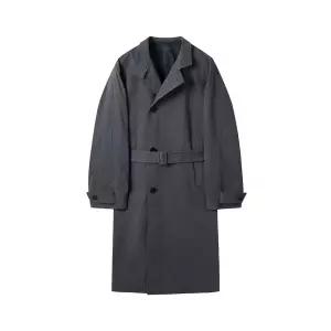 [커스텀멜로우](강남점) 그레이 하이넥 벨트 코트 CWCAS25111GYD
