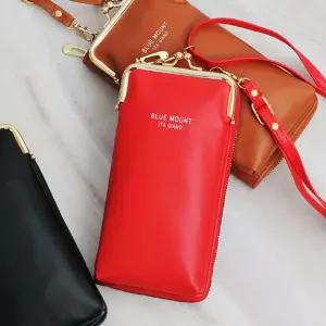 미니 크로스백 휴대폰 폰 지갑 가방 레드