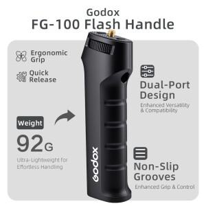 Godox FG-100 플래시 그립 카메라 스피드라이트 핸드 핸들 AD100pro 1/4인치 나사 포함