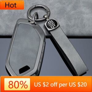 인테리어 몰딩 5/6/7/8/9버튼 아연 합금 스타일 자동차 키 케이스 커버 기아 EV9 피칸토 소렌토 MQ4 카니발