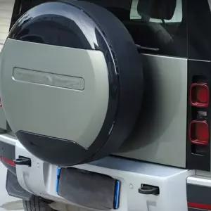 디펜더 타이어 케이스 리어 휠 스페어타이어 실버 스페어