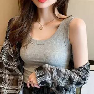 나시티 여름 3컬러 기본 민소매 나시 여성이너 골지 (WFKBX3L)