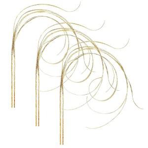 [미국배송] MTLEE 6피스 글리터 골드 크리스마스 트리 픽 및 스프레이 장식용 줄기 브랜치 화환 공예 홈 가든 꽃병 필러 컬리 팅팅