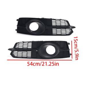 아우디 호환 S6 A6 S-Line C7 페이스리프트 2016 자동차 전면 범퍼 안개등 커버 프레임 그릴 악세사리