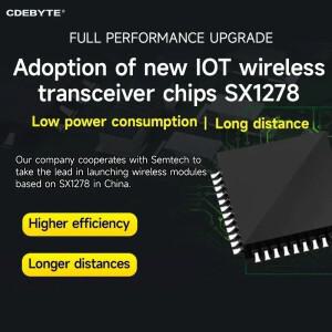 SX1278 a 확산 스펙트럼 433/470MHz 2W 전력 SPI 33dBm CDEBYTE E32-400M33S 16KM 장거리 PA LNA 스탬프 홀