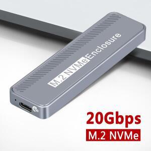 20Gbps M.2 케이스 박스 최대 4TB 고속 SSD NVMe 외장 맥북 PC용 USB3.2 GEN2*2 솔리드 스테이트 드라이브