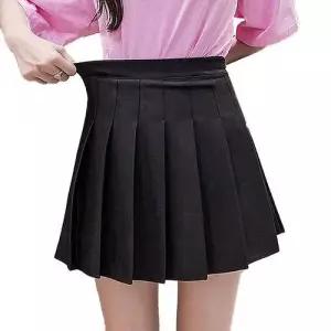 여성 여름 A라인 밴딩 플리츠 미니스커트 치마 WFIMM9F