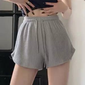 5색 짧은 여름 리브드 반바지 트레이닝 숏팬츠 여자 허리밴딩 (WFKBX8C)