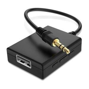 [미국배송] ANDTOBO USB TO AUX 오디오 어댑터 차량 내 플래시 드라이브로 음악 재생을 위한 3.5MM 남성용/USB 여성용 어댑터