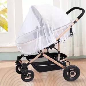 유모차 모기장 메쉬 벌레차단 아기 외출용 방충망 투명 덮개 신생아 보호용품 야외활동