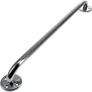 바디메드 24인치 크롬 도금 강철 그립 바 - 미끄럼 방지 욕실 샤워기 욕조 및 화장실에 대한 안전 보조