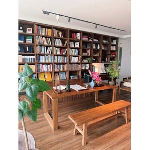 견고한 원목 벤치 롱 보이 통나무 스툴