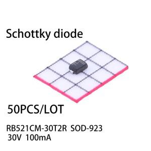 50개/몫 RB521CM-30T2R SOD-923 30V 100mA 숏키 다이오드 신규 및