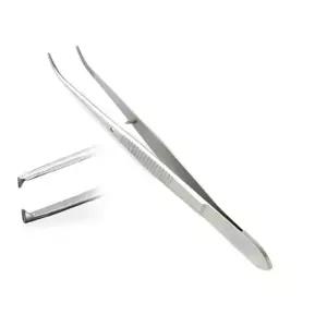 의료용 SOBYTEK 아이리스 포셉 유구 곡선형 핀셋 집게 66-3020 10CM