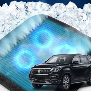 G4렉스턴 호환 차량용 쿨링시트 메쉬 4팬용방석 사무실 여름방석 자동차 의자 아이스 휴대용 용통풍 용자동