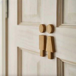 북유럽 화장실 표지판 남자 플 호텔 공용 천장설치 남성용 LET 알루미늄 사인