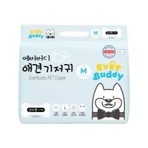 에버버디 강아지 기저귀 남아용 수컷용 M(중형), 50매입,