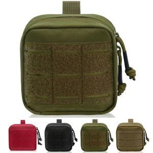 소형 관리 파우치 2팩, 1000D Tactical Molle 미니 툴 EDC 허리 벨트 백 조끼 백팩용