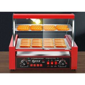 소시지 그릴 핫도그 구이 전기그릴 표준 온도 간식 가게 회전식 롤러 머신 소세지그릴