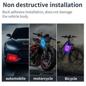 E21C 바이크 오토바이 후면 플래시 라이트 플래싱 설계 설치가 쉽고 에너지 효율성을 높이기  야간 라이딩