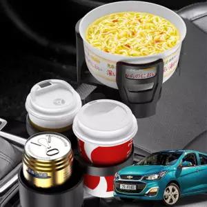 더뉴스파크 보온냉온 다용도확장 멀티컵 홀더거치대 포켓 차량 용받침대 차량용 용수납 자동차 음료수 자동