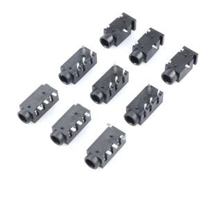 10PCS 3.5 스테레오 오디오 이어폰베이스 PJ-320D 4 핀 패치 4PIN 헤드폰 잭 320A 플매트 카펫 러그인