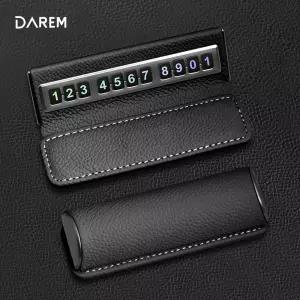 다름 천연가죽 폴딩 안심 주차알림판 추자번호판자동차 차량전화 핸드폰