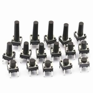 마이크로 택트 푸시 버튼 스위치 DIP 4 핀 6x6x4 20PCs 3mm 10mm