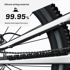호환 자전거 체인 보호 스티커 실리콘 가드 스크래치 방지 프레임 하단 파이프 MTB 수리
