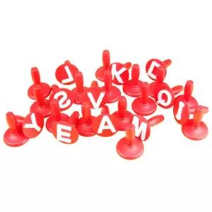 프리미엄 스탬프알파벳 모양 26종물감놀이 미술 어린이 스펀지 세트 영어 찍기