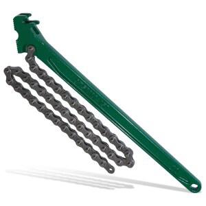 반 트럭용 다자쿠트 15인치 헤비 듀티 체인 렌치, 공구 파이프 피팅용 조절식 래칫 오일 필터 스패너, 범용 배수구, 하수구 캡, 샤워 헤드 밸브 제거