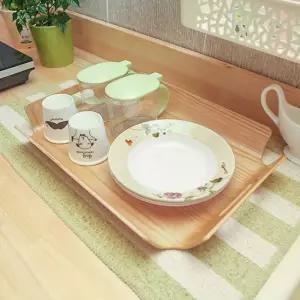 (쿠킹홈) 키친 우드 트레이업소용쟁반 나무쟁반 사각쟁반 쟁반 가벼운쟁반