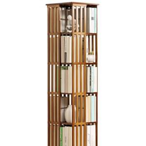 회전형책장 회전 원목책장 거실 진열장 북카페 6단 원목 코너