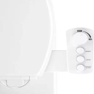 변기용 비데 부착 초슬림 간편한 제어 수압 조절 가능 비전기식 자가 청소 듀얼 노즐 전면 및 후면 세척용