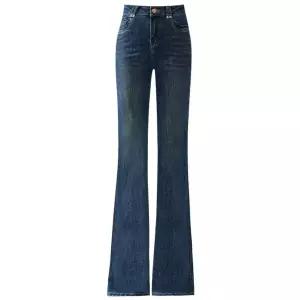 어밴저스 여자 키작녀 와이드 청바지 시크 데님팬츠 하이웨스트 슬림핏 부츠컷 캐주얼 꾹4