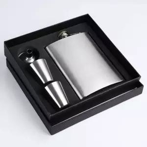 스텐 힙플라스크 위스키병 술잔 2인200ml