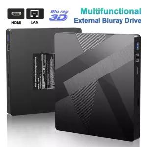 CD롬 플레이어 노트북 PC용 외장 블루레이 드 BD CD DVD RW 리더기 HDMI LAN 포트 USB30 100G 8-in-1