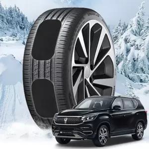 G4렉스턴 붙이는 스노우체인 스노우캐치